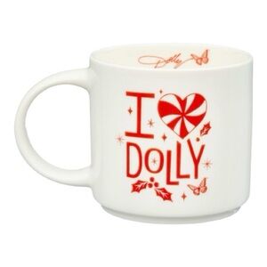 Dolly Parton "I ❤️ Dolly" Funny Ceramic Mug - NWT